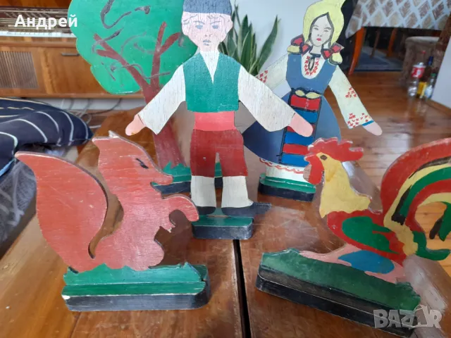 Стари дървени фигури, снимка 3 - Антикварни и старинни предмети - 48798301