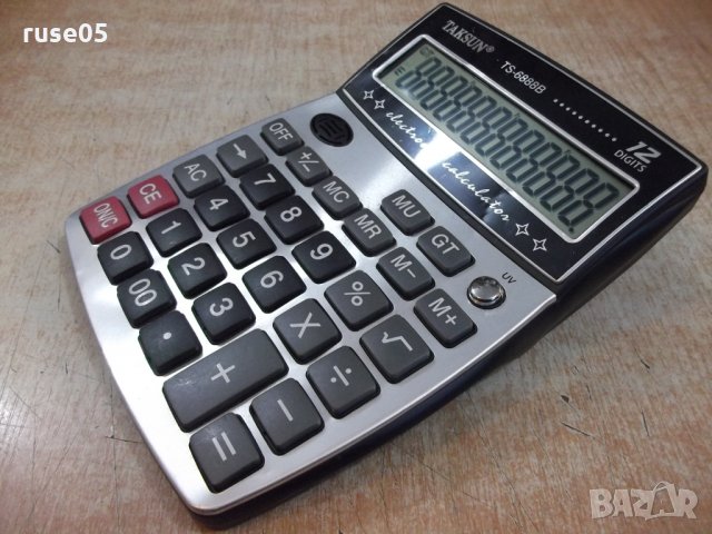 Калкулатор "TAKSUN TS-6888B" работещ, снимка 3 - Друга електроника - 28604664