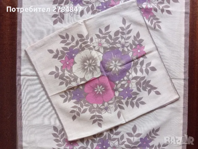  Комплект кърпички за студено сервиране от социализма , снимка 4 - Аксесоари за кухня - 48636702