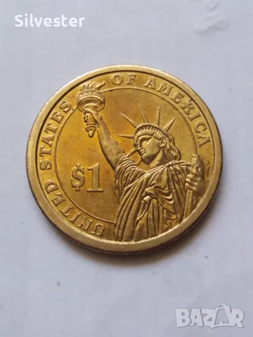 2007, 2008, 2009, 2010 ONE US Dollar coin, Президентски долари-монети, USA, A. Lincoln, Washington., снимка 8 - Нумизматика и бонистика - 47634763