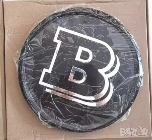 Стъклена емблема BRABUS (B) лого Mercedes W205 W204 W213 W253 18.5 cm, снимка 3 - Аксесоари и консумативи - 47545448