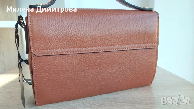 Кожена чанта Tosca Blu Livigno с релеф, снимка 11 - Чанти - 53050781