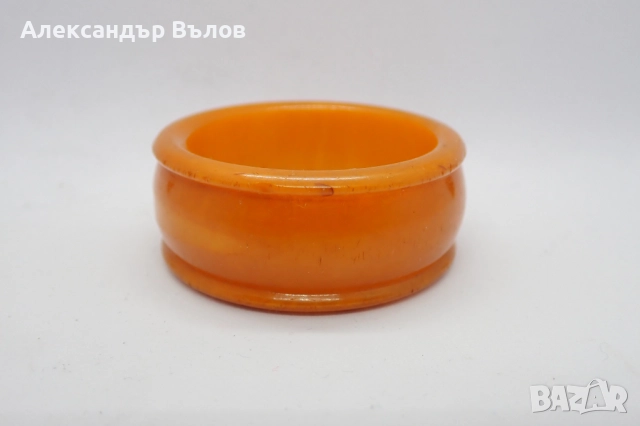 Стар Каталин Бакелит Истински Пръстен Салфетка Изискано Сервиране Маса Хранене, снимка 8 - Антикварни и старинни предмети - 52910762