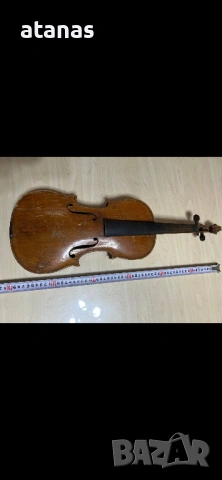 Стара цигулка , снимка 3 - Антикварни и старинни предмети - 53463462
