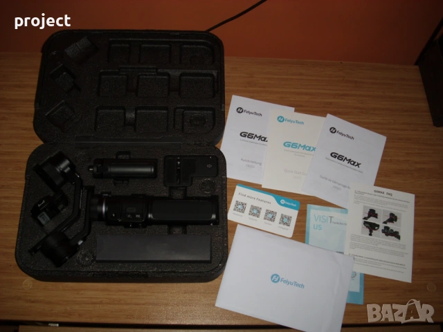 Гимбъл Feiyutech G6 max като НОВ ( стабилизизация за камера,телефон )., снимка 3 - Чанти, стативи, аксесоари - 53278194