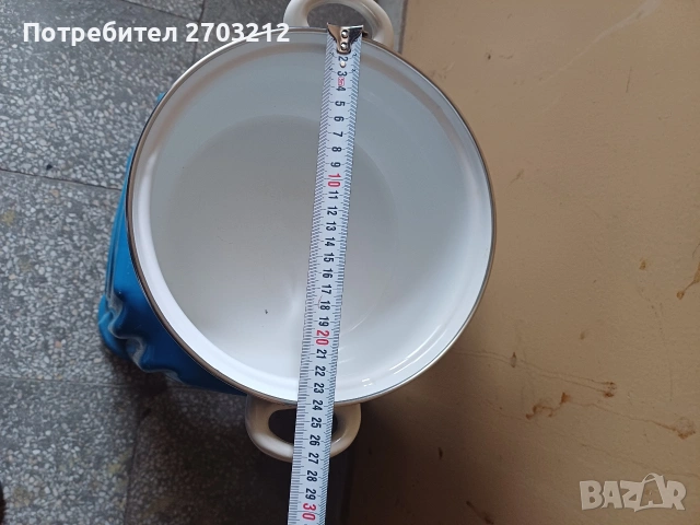 Емайлирана Тенджера, снимка 3 - Съдове за готвене - 53031161