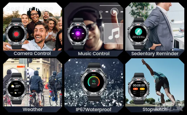 Луксозен мъжки смарт часовник NIIZZERO с метален корпус , снимка 11 - Смарт гривни - 48711064