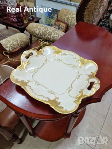 Рядко антикварно колекционерско немско порцеланово плато Hutschenreuther 