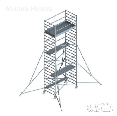 Мобилно алуминиево скеле, снимка 2 - Други машини и части - 52034930