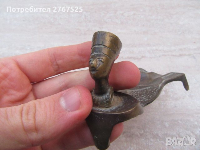 Стар Ретро Месингов Египетски Пепелник, снимка 2 - Колекции - 39538859