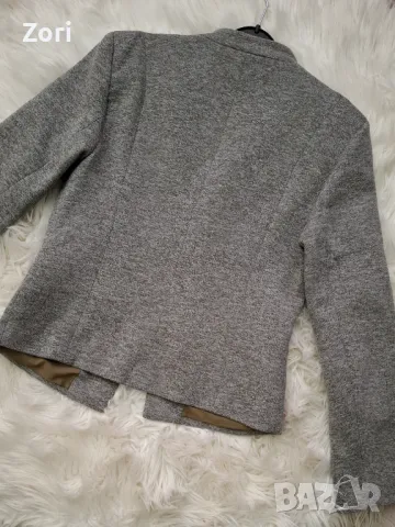 Плътно сиво меланжирано сако размер М, снимка 7 - Сака - 49236514