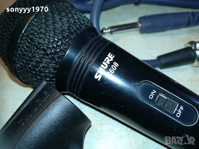 shure c608 profi mic+кабел и държач 2603211004, снимка 4 - Микрофони - 32308086