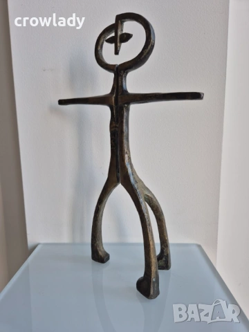 Модернистична в стил брутализъм фигура от средата на XX век, снимка 5 - Антикварни и старинни предмети - 53415072