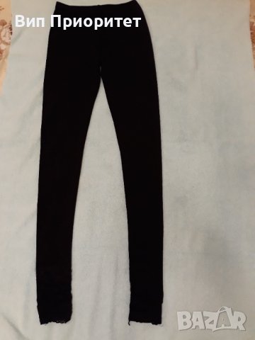 Черен клин еластичен, дълъг с коприна в долната част, прокарва се  под ходилото, снимка 3 - Клинове - 37450934