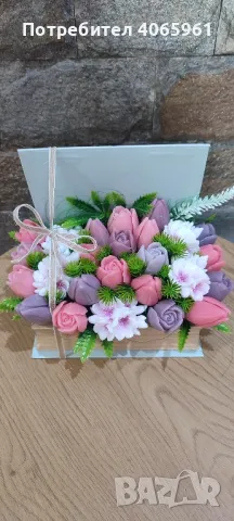 цветя от глицеринов сапун!, снимка 15 - Изкуствени цветя - 49572727