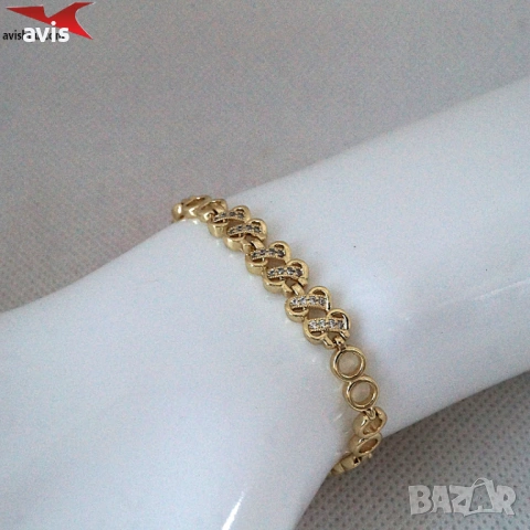 Гривна с 14К златно покритие 234851, снимка 3 - Гривни - 53400192