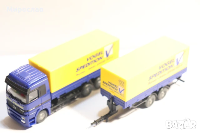WIKING H0 1/87 MERCEDES ACTROS KАМИОН МОДЕЛ TIR, снимка 3 - Колекции - 51073606