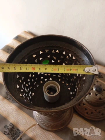 Стара настолна лампа, снимка 4 - Настолни лампи - 50933290