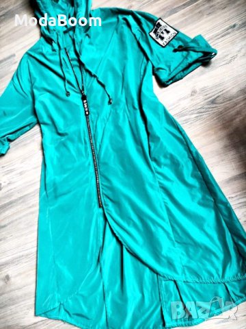 🩵Уникално дамско дълго яке ветровка🩵, снимка 2 - Якета - 44076959