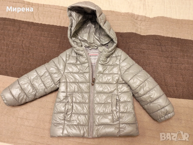 Металическо сиво яке за 2 годишно момиче MINOTI
