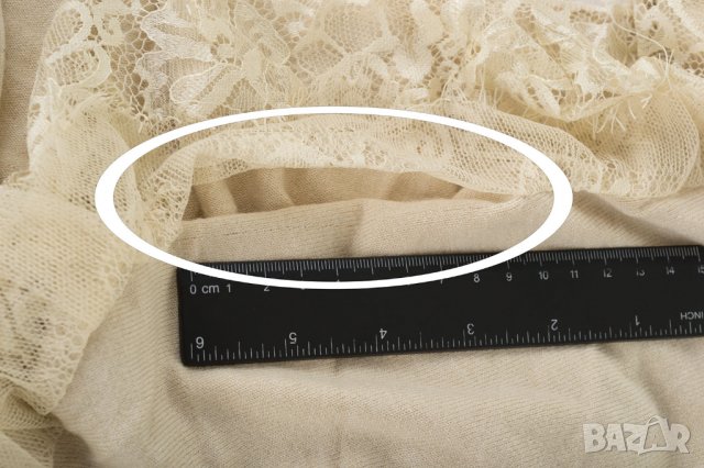 Светлобежова дамска блуза с шлейф марка Diego Reiga - M, снимка 6 - Блузи с дълъг ръкав и пуловери - 29030863