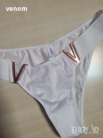 Лъскави дамски прашки тип танга с метални детайли, снимка 8 - Бельо - 53096032