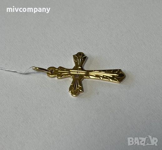 Златен кръст 1.24гр., снимка 2 - Колиета, медальони, синджири - 52614626