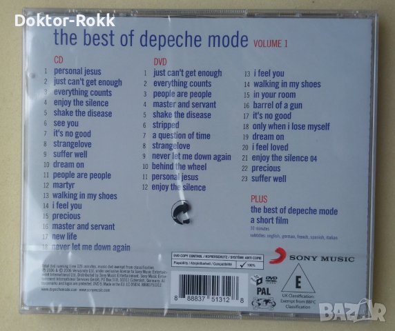 DEPECHE MODE - The Best Of (Volume 1)(CD + PAL DVD Set 2006), снимка 2 - CD дискове - 43064227