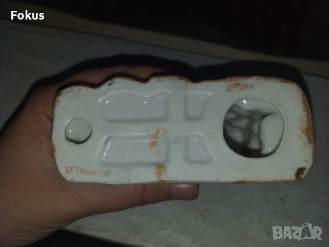 Страхотна стара порцеланова статуетка с маркировка порцелан, снимка 8 - Антикварни и старинни предмети - 53452835