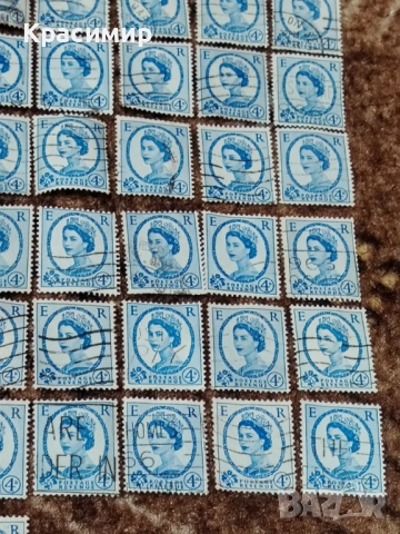 Винтидж ПОЩЕНСКИ марки Елизабет 123бр., снимка 10 - Филателия - 53307935