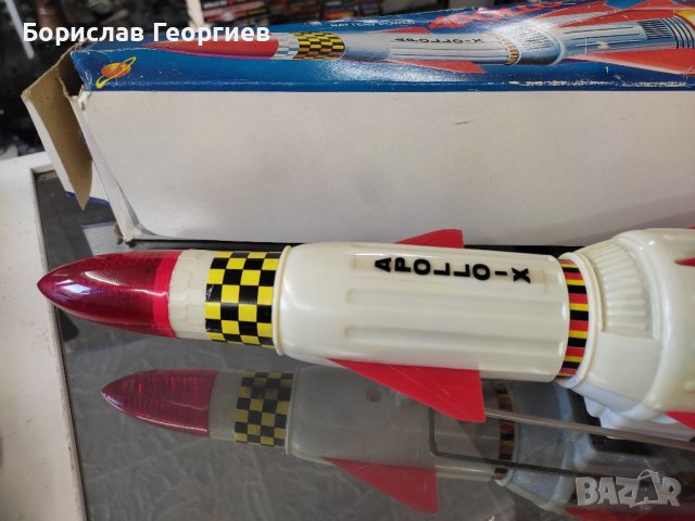 Стара играчка ракета apollo-x space rocket, снимка 4 - Колекции - 40279535