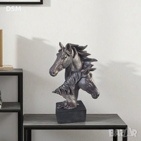 Нова Статуетка Кон - Сувенир Коне -Декорация -23см