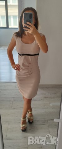 Бежова рокля - безплатна доставка
