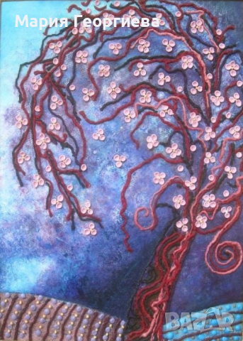 картини 3D / 4 бр. Пролетни, с включена в цената рамка, снимка 4 - Картини - 34487760