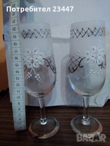 Сватбени чаши, снимка 1 - Чаши - 27959956