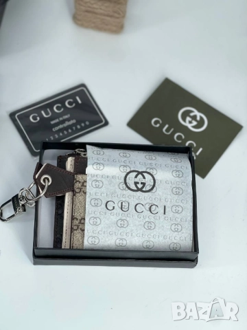 визитник от естествена кожа gucci louis vuitton , снимка 3 - Портфейли, портмонета - 51447653