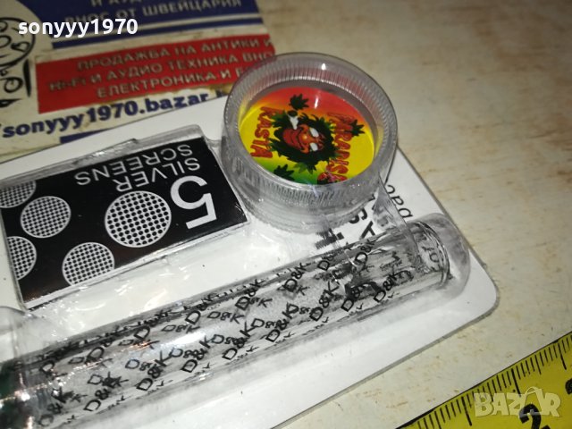 ЛУЛА С МЕЛАЧКА-СТЪКЛО ЧЕРЕП МЕЛАЧКА 1901241558, снимка 2 - Лули - 43883021