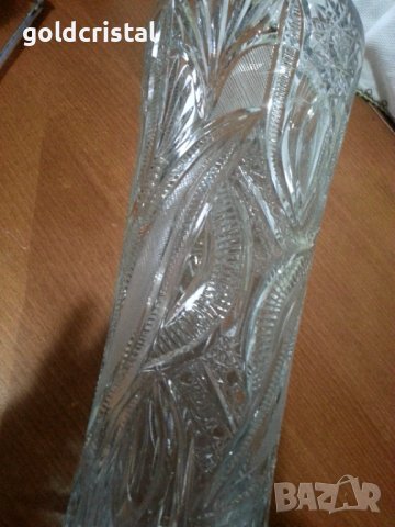 кристална ваза, снимка 3 - Антикварни и старинни предмети - 16244474