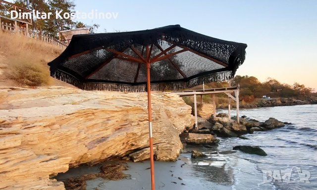 Плетени памучни чадъри за градина, плаж, ресторант или бийч бар, снимка 10 - Градински мебели, декорация  - 43956559