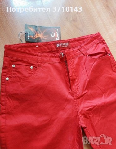 Червен панталон- нов, снимка 2 - Панталони - 43757273