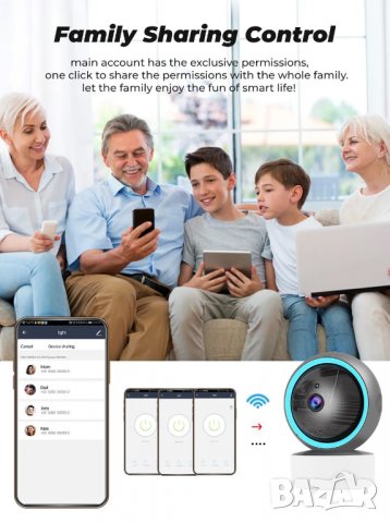 SMATRUL 1080P WiFi камера, снимка 16 - HD камери - 39690687