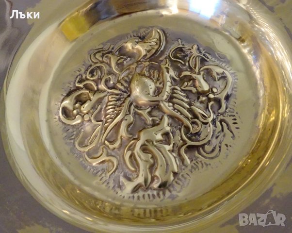  Бронзова фруктиера,салатиера Феникс,барок. , снимка 4 - Антикварни и старинни предмети - 39182824