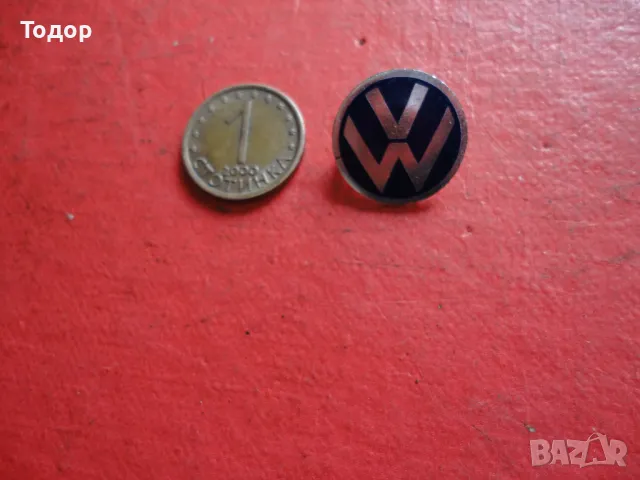 Голям автомобилен знак значка Фолксваген WV с емайл