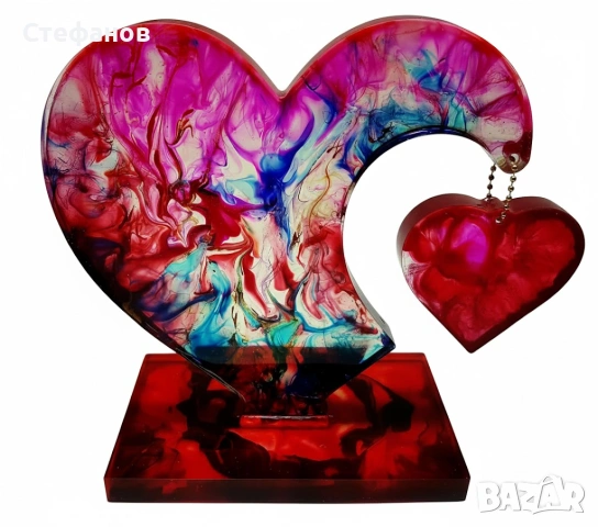 Арт декорация „Сияйно сърце“ , снимка 4 - Декорация за дома - 53386766