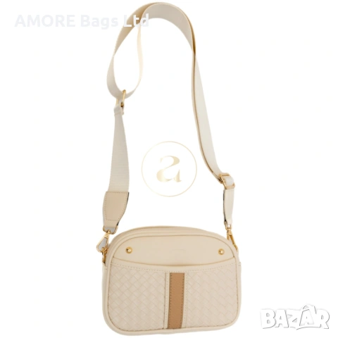 Ежедневна дамска чанта AMORE Elisa - Cream, снимка 3 - Чанти - 53584827