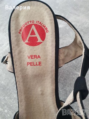 Италиански обувки от набук, снимка 4 - Дамски обувки на ток - 33650704
