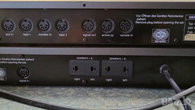 Предусилвател Siemens RP 777 и крайностъпало Siemens RE 777, снимка 13 - Ресийвъри, усилватели, смесителни пултове - 53129651