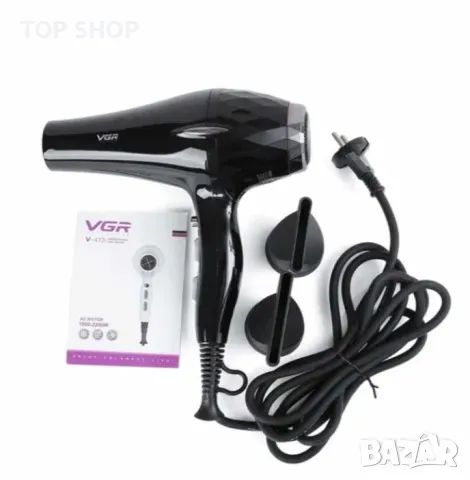 Професионален сешоар VGR с 3 степени и 2 скорости, професионална салонна серия, V-413, снимка 3 - Сешоари - 48853345
