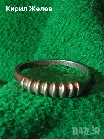 Старинен СРЕБЪРЕН АРТ ДЕКО ПРЪСТЕН ВИСОКА ПРОБА СРЕБРО АВТОРСКА РЪЧНА МАЙСТОРСКА ИЗРАБОТКА 39899, снимка 3 - Антикварни и старинни предмети - 42928837