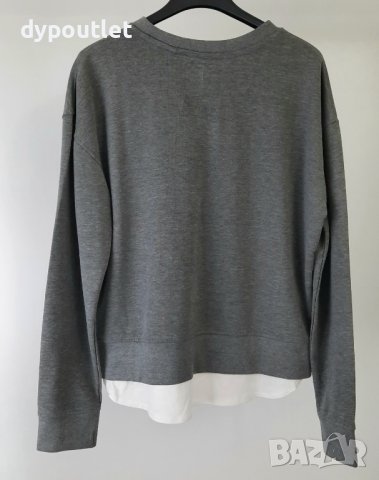 Lee Cooper - Дамска памучна блуза дълъг ръкав Layer Logo, размер S, цвят - Сив., снимка 5 - Блузи с дълъг ръкав и пуловери - 39489327